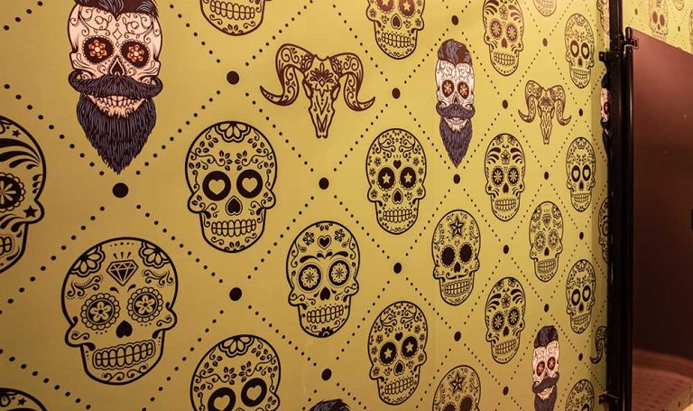 Skull wall paper El Segundo Vail